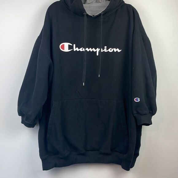 Champion Authentic Men's Reverse Weave Collab Pullover Hoodie Black 2XL - Picture 1 of 8